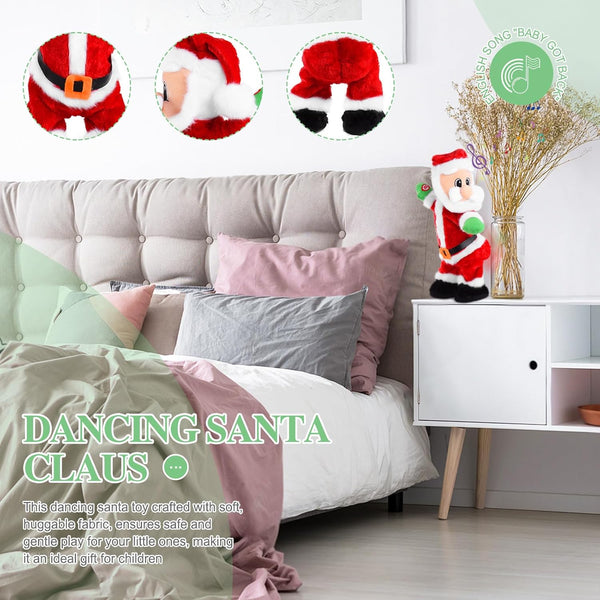 Dancing Santa Claus - Dancing Electric Christmas Stuffed Plush Doll Singing English Song Xmas Santa Toys