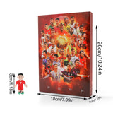 Countdown Advent Calendar Soccer Kit, 24 Days Building Advent Calendars Soccer Party Favors Sports Birthday Christmas Supplies