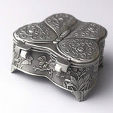 Emboss Alloy Metal Music Box Mini Wind up Antique Jewelry Musical Boxes Christmas Birthday Valentine'S Day Gifts Plays Castle in the Sky