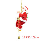 Santa Climbing Ladder Electric Santa Claus Climbing Rope Decoration Christmas