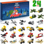 Advent Calendar 2021 for Kids, Countdown to Christmas Calendar with Vehicle Building Blocks, 24 Days of Christmas Advent Calendar Car Toy Xmas Gift Box for Boys Girls Age 6+