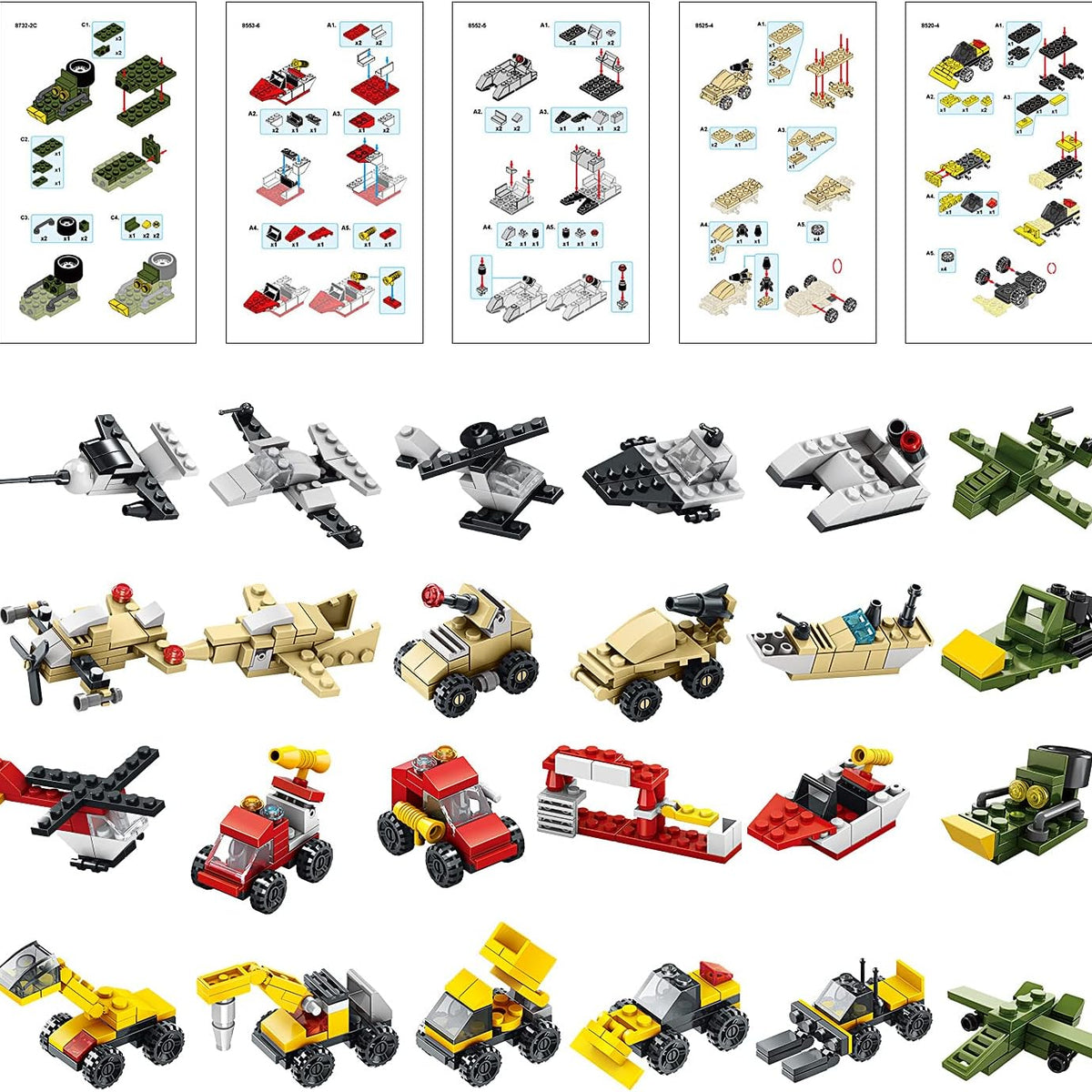 Advent Calendar 2021 for Kids, Countdown to Christmas Calendar with Vehicle Building Blocks, 24 Days of Christmas Advent Calendar Car Toy Xmas Gift Box for Boys Girls Age 6+