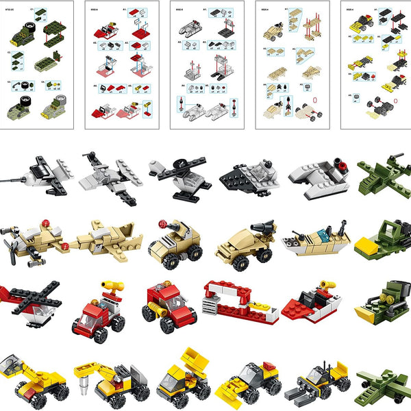 Advent Calendar 2021 for Kids, Countdown to Christmas Calendar with Vehicle Building Blocks, 24 Days of Christmas Advent Calendar Car Toy Xmas Gift Box for Boys Girls Age 6+