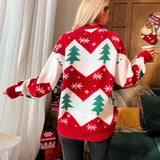 Women'S Ugly Christmas Sweater Funny Cute Christmas Tree Snowflake Reindeer Santa Xmas Knitted Pullover Jumper Tops