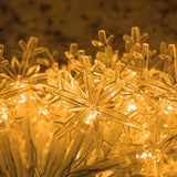 Snowflake String Lights - 20FT, 40 LED, Battery Operated, Waterproof Fairy Lights for Bedroom, Patio, Garden, Party, Home Xmas Decor - Indoor/Outdoor Christmas Tree Decoration