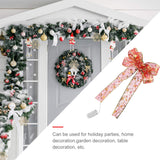 1Pc Creative Bowknot Pendant Light Handmade Christmas Shining Bow Lamp Ornament for Holiday Home Decor Warm Light String for Festive Celebration