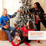 LED Light up Christmas Sweater for Women, Ugly Christmas Sweater with Light Bulbs, Funny Pullover 2025