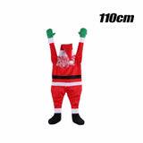 Light up Santa Claus Santa Claus Decoration Outdoor Indoor Hanging Climbing Santa Claus Bookshelf Mantel Christmas Decoration