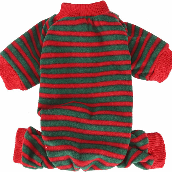 Small Dog Christmas Pajamas for Pet Clothes Doggie Holiday Costumes Onesies Jammies