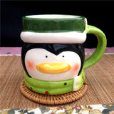 Santa Claus Moose Couple Mug