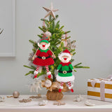 Christmas Plush Long Leg Elf Doll Ornaments Red Green Boys and Girls Elf Toy Dolls New Year Decorations Christmas Tree Ornaments
