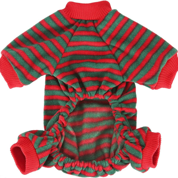 Small Dog Christmas Pajamas for Pet Clothes Doggie Holiday Costumes Onesies Jammies