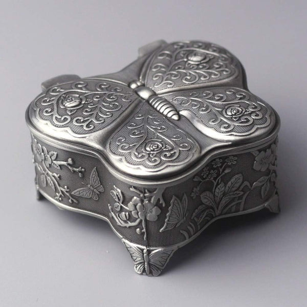 Emboss Alloy Metal Music Box Mini Wind up Antique Jewelry Musical Boxes Christmas Birthday Valentine'S Day Gifts Plays Castle in the Sky