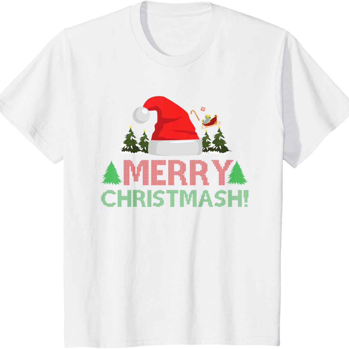 Merry Christmash! Ugly Christmas Sweater, USA Christmas 2023 T-Shirt