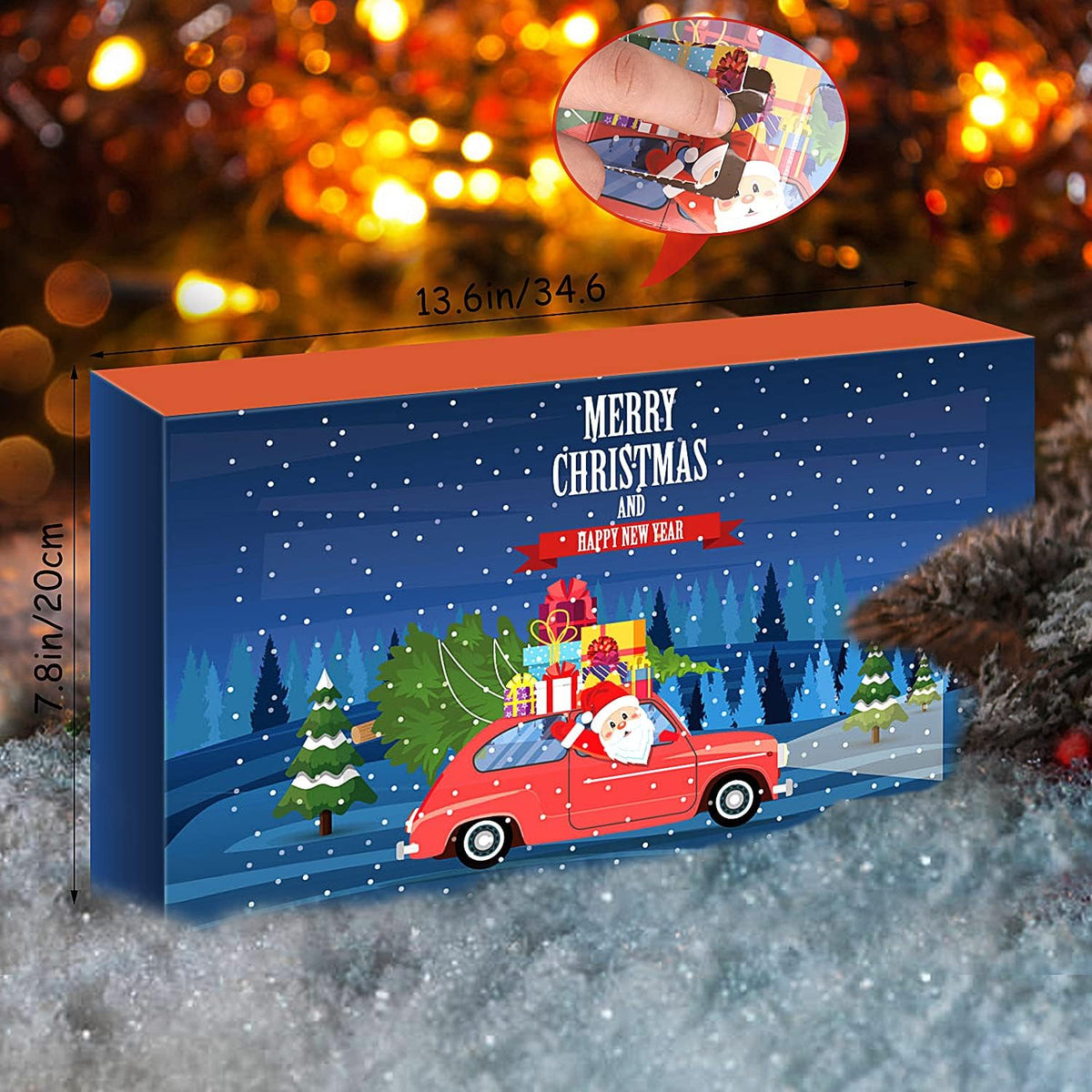 Advent Calendar 2021 for Kids, Countdown to Christmas Calendar with Vehicle Building Blocks, 24 Days of Christmas Advent Calendar Car Toy Xmas Gift Box for Boys Girls Age 6+