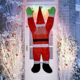 Light up Santa Claus Santa Claus Decoration Outdoor Indoor Hanging Climbing Santa Claus Bookshelf Mantel Christmas Decoration