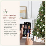 6Ft Pre-Lit Virginia Fir Artificial Christmas Tree with Twinkly LED Lights
