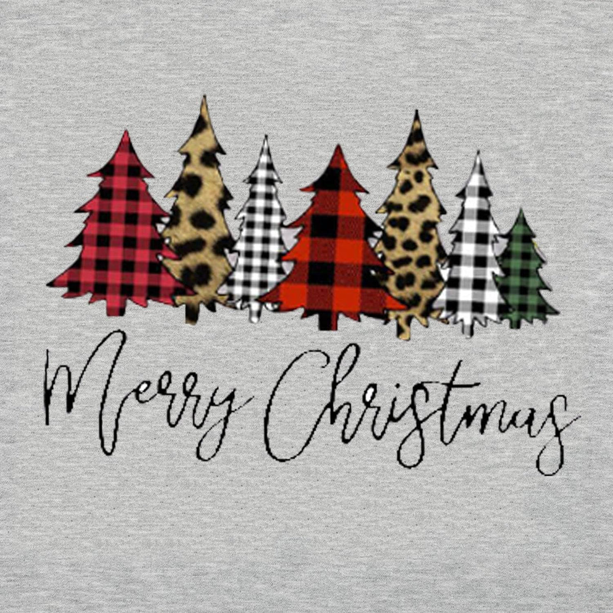Women Merry Christmas Sweatshirts Funny Snowman Car Pullover Plaid Tree Tops