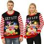 Unisex Light up Ugly Christmas Sweater,Knitted Ugly Sweater Christmas Pullover Crew Neck Sweaters with 9 Colorful Lights