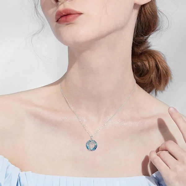 Rose Gift Box Tree of Life Necklace for Women with Initial A-Z Letter Necklace Jewelry Christmas Birthday Gifts