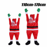 Light up Santa Claus Santa Claus Decoration Outdoor Indoor Hanging Climbing Santa Claus Bookshelf Mantel Christmas Decoration