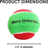 Merry Christmas Dog Tennis Balls (Regular)
