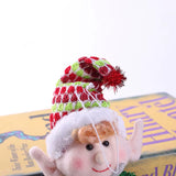 33X11Cm Red Green Christmas Decoration Plush Leg Elf Doll Ornaments Boys Girls Elves Toy Doll New Year Navidad Home Decoration