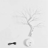 LED Night Light Mini Christmas Tree Copper Wire Garland Lamp for Kids Home Bedroom Decoration Decor Fairy Light Holiday Lighting