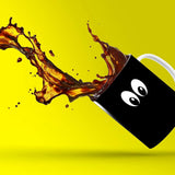 Color Changing Coffee Mug - 11 Ounce Heat Sensitive Mug for Cartoon Lovers with a Funny Yellow Smiley Face - Unique Heat Changing Mug - Ceramic Coffee Tea Cup with Fun Gift Box