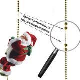 Santa Climbing Ladder Electric Santa Claus Climbing Rope Decoration Christmas