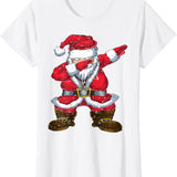 Dancing Santa Claus - Dabbing Santa Claus Christmas T-Shirt