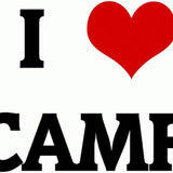 I Love CAMP Mug 11 Oz (325 Ml) Ceramic Coffee Mug