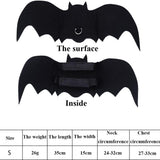 4 Pieces Halloween Pet Costume Set Bat Wings Witch Cloak Wizard Hat for Cats and Small Dogs Cute Puppy Cat Dress up Accessories Cosplay Halloween Party Decorations (Halloween)