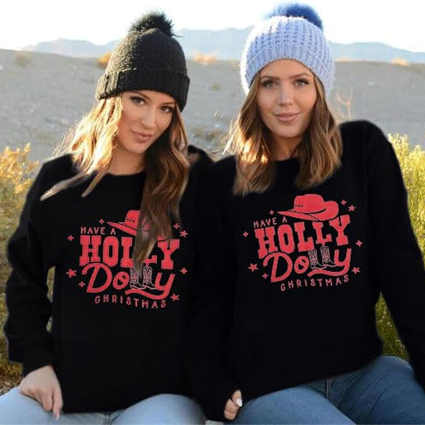 Christmas Sweatshirt for Women Merry Christmas Hoodie Funny Christmas Shirt Christmas Long Sleeve Pullover Tops