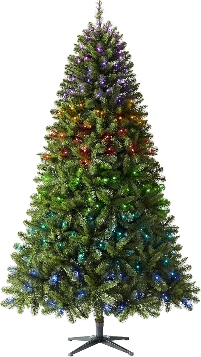6Ft Pre-Lit Virginia Fir Artificial Christmas Tree with Twinkly LED Lights