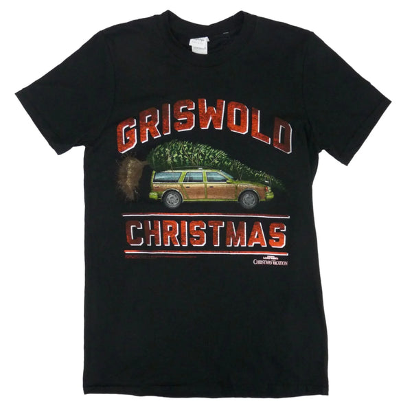 s Mens Black Griswold Family Christmas T-Shirt S