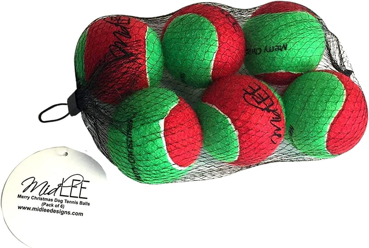Merry Christmas Dog Tennis Balls (Regular)