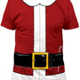 Santa Claus Mens Red Costume Christmas T-Shirt